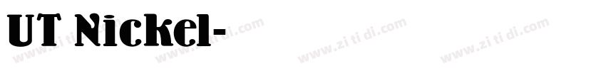 UT Nickel字体转换